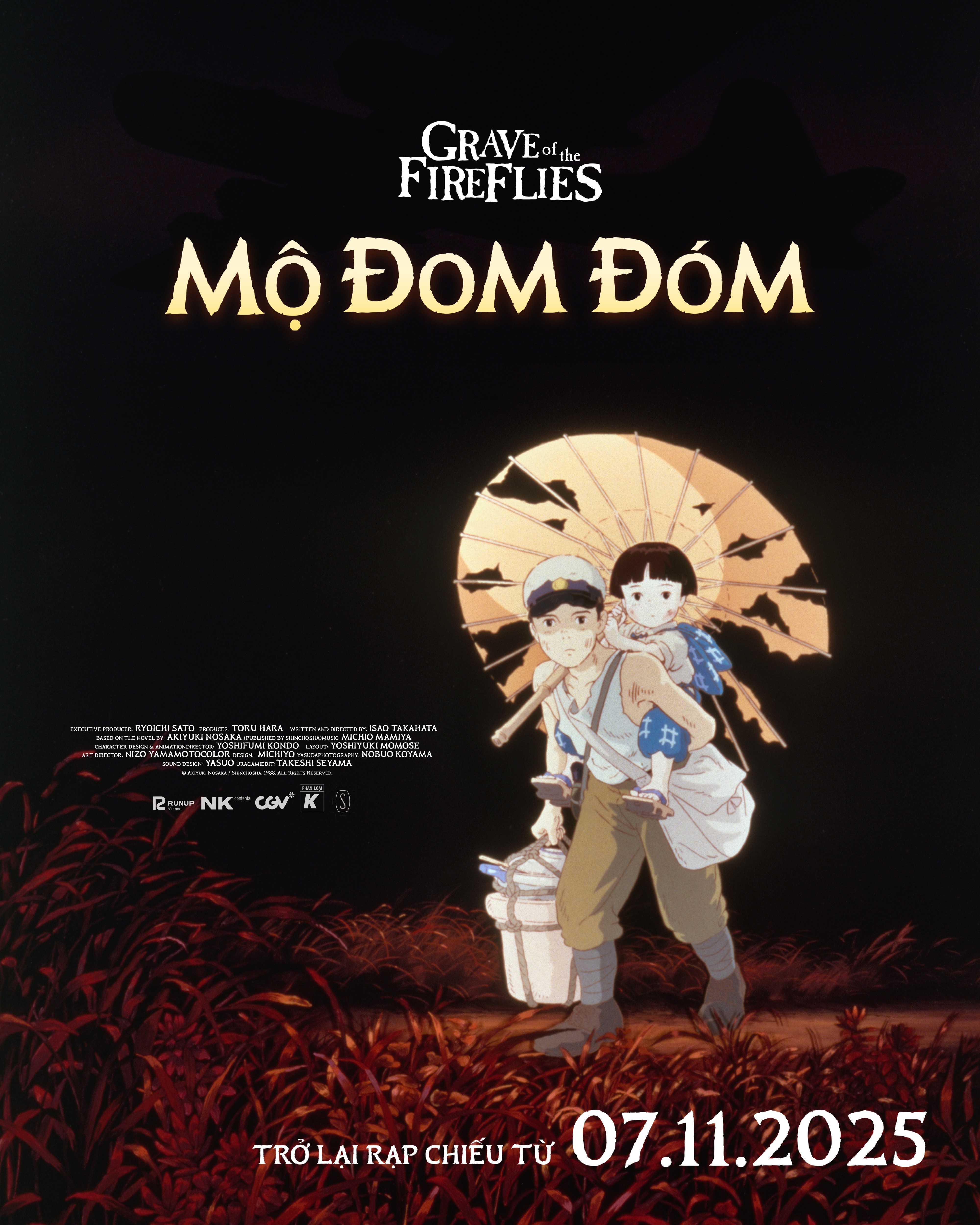 Huyền thoại 'Mộ Đom Đóm' trở lại rạp Việt, kiệt tác đạt điểm hoàn hảo suốt 4 thập kỷ