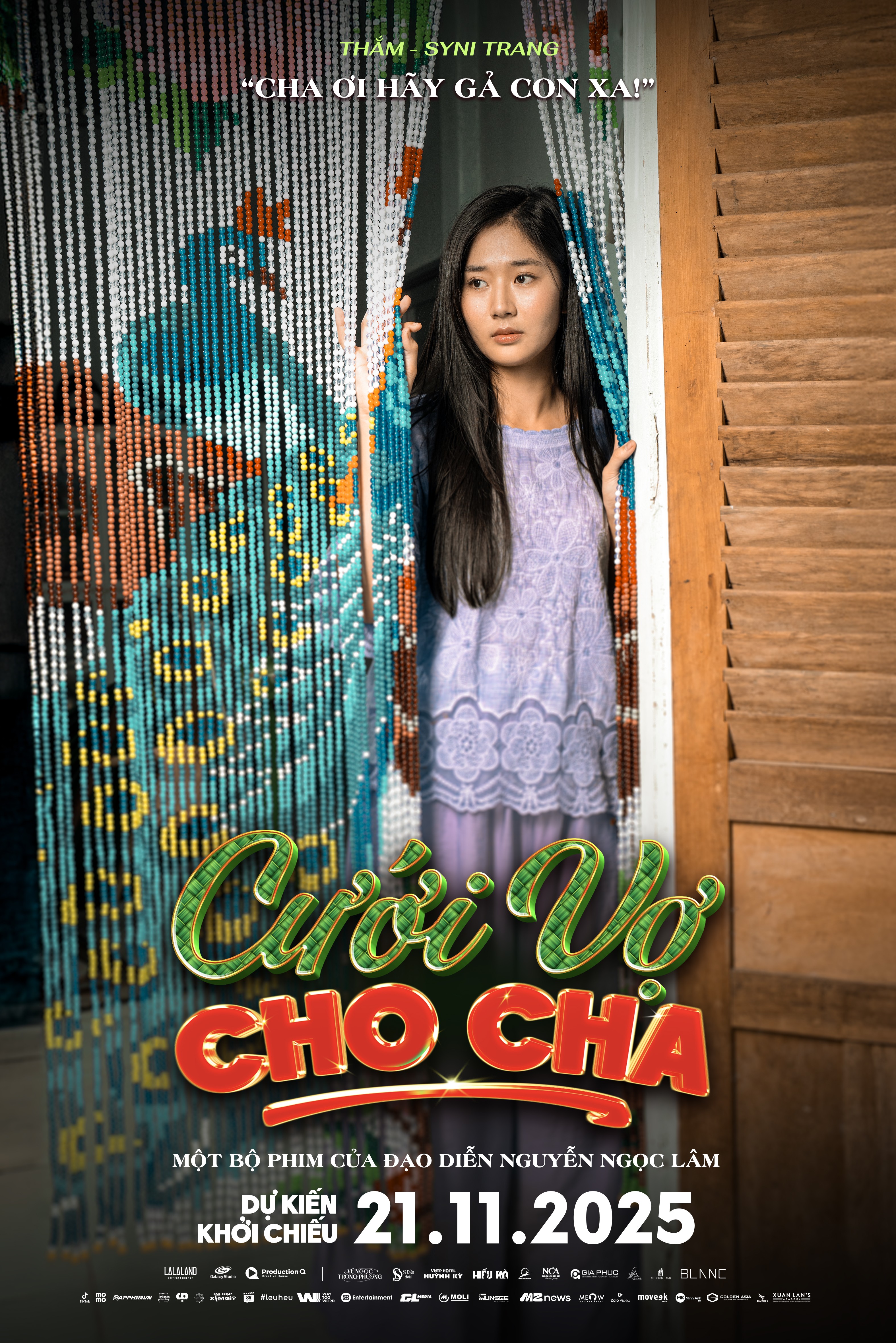 'Cưới vợ cho cha' tung dàn poster nhân vật xóm quê 'sản xuất theo lô' đi đâu cũng thấy