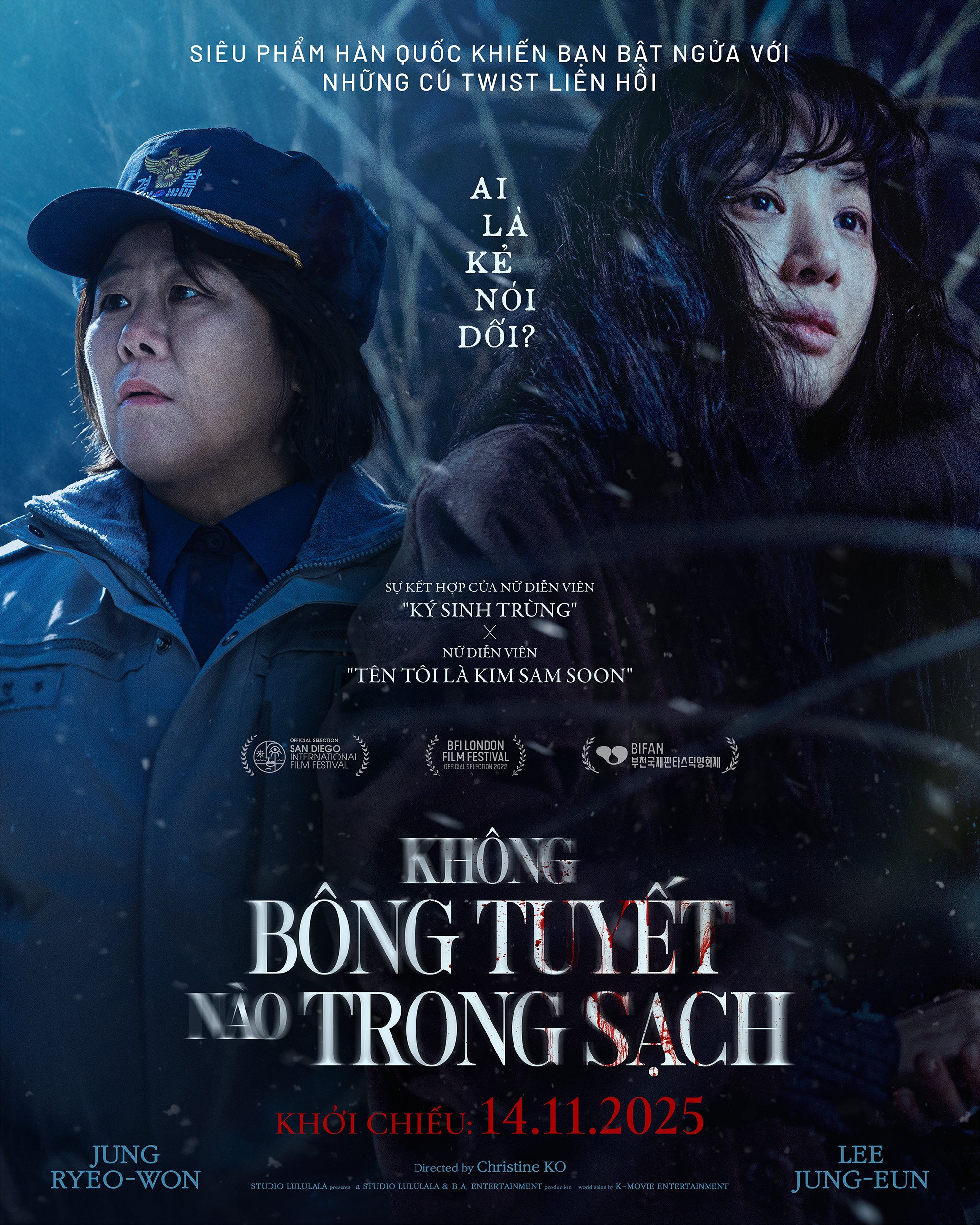 Siêu phẩm tâm lý, giật gân Hàn Quốc 'Không Bông Tuyết nào trong sạch' nhận cơn mưa lời khen từ quốc tế