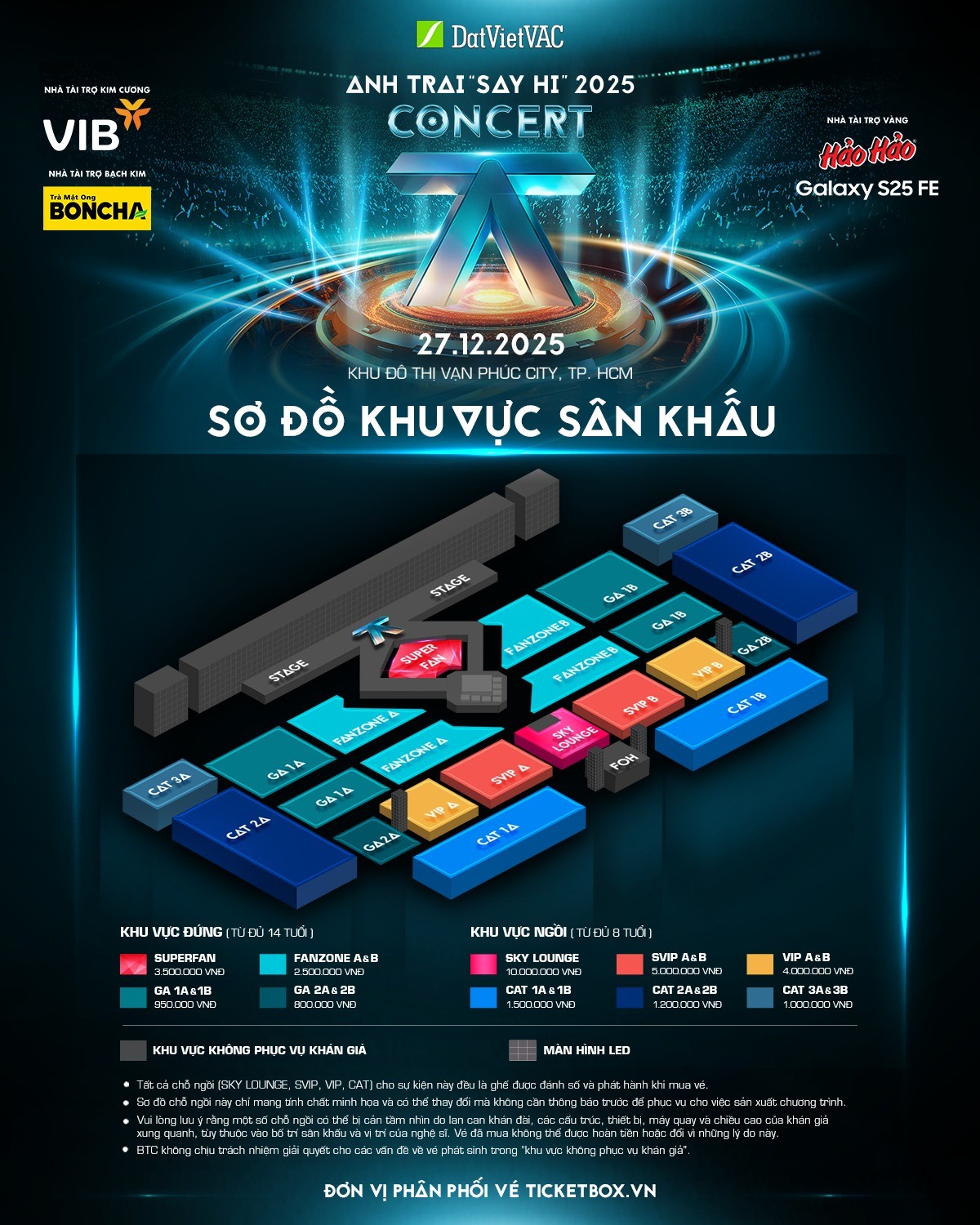 Concert 'Anh trai 'Say Hi' 2025': Cháy vé bán sớm, bùng nổ công nghệ sân khấu DMX Lift Table quy mô quốc tế