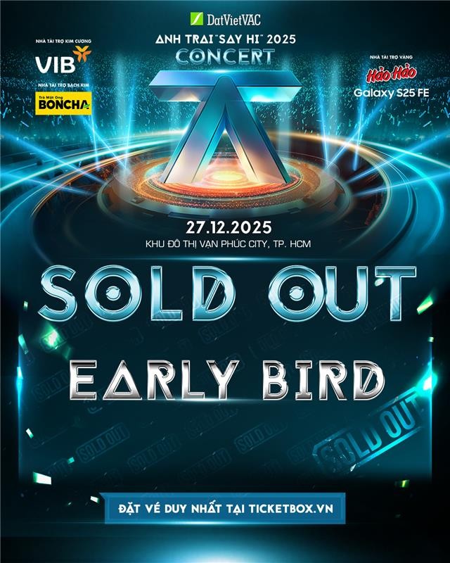 Concert 'Anh trai 'Say Hi' 2025': Cháy vé bán sớm, bùng nổ công nghệ sân khấu DMX Lift Table quy mô quốc tế