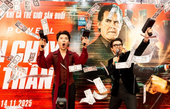 Ra mắt 'Trốn chạy tử thần': Dàn đạo diễn, diễn viên Vbiz xuất hiện lộng lẫy giữa 'cơn mưa tiền' hoành tráng