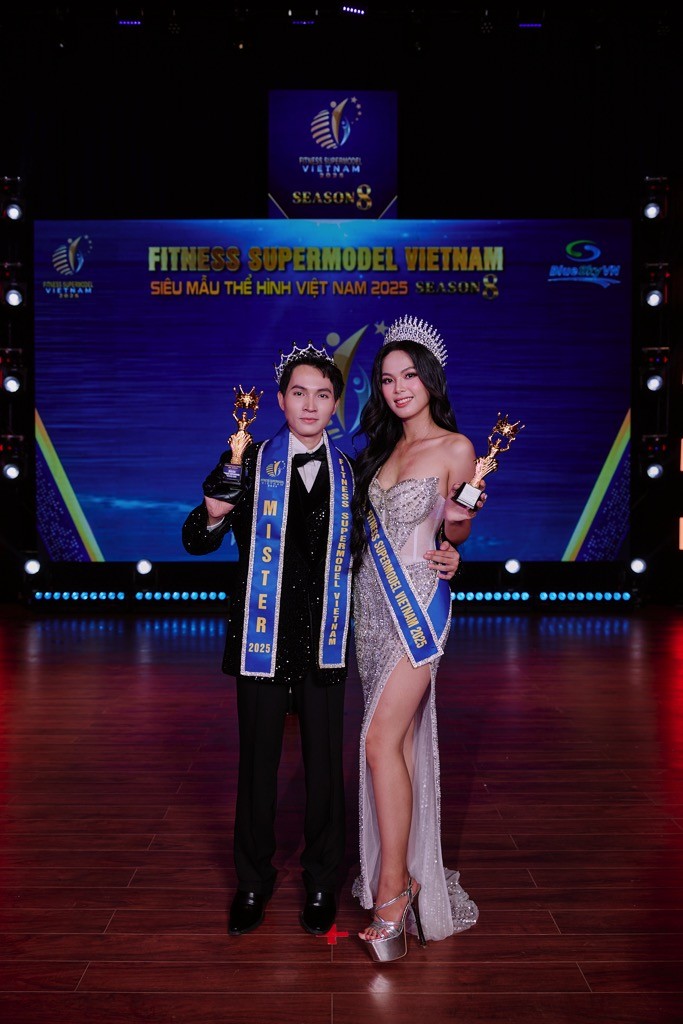 Minh Phụng – Ngọc Thiện đăng quang Quán quân 'Fitness Supermodel Vietnam 2025'