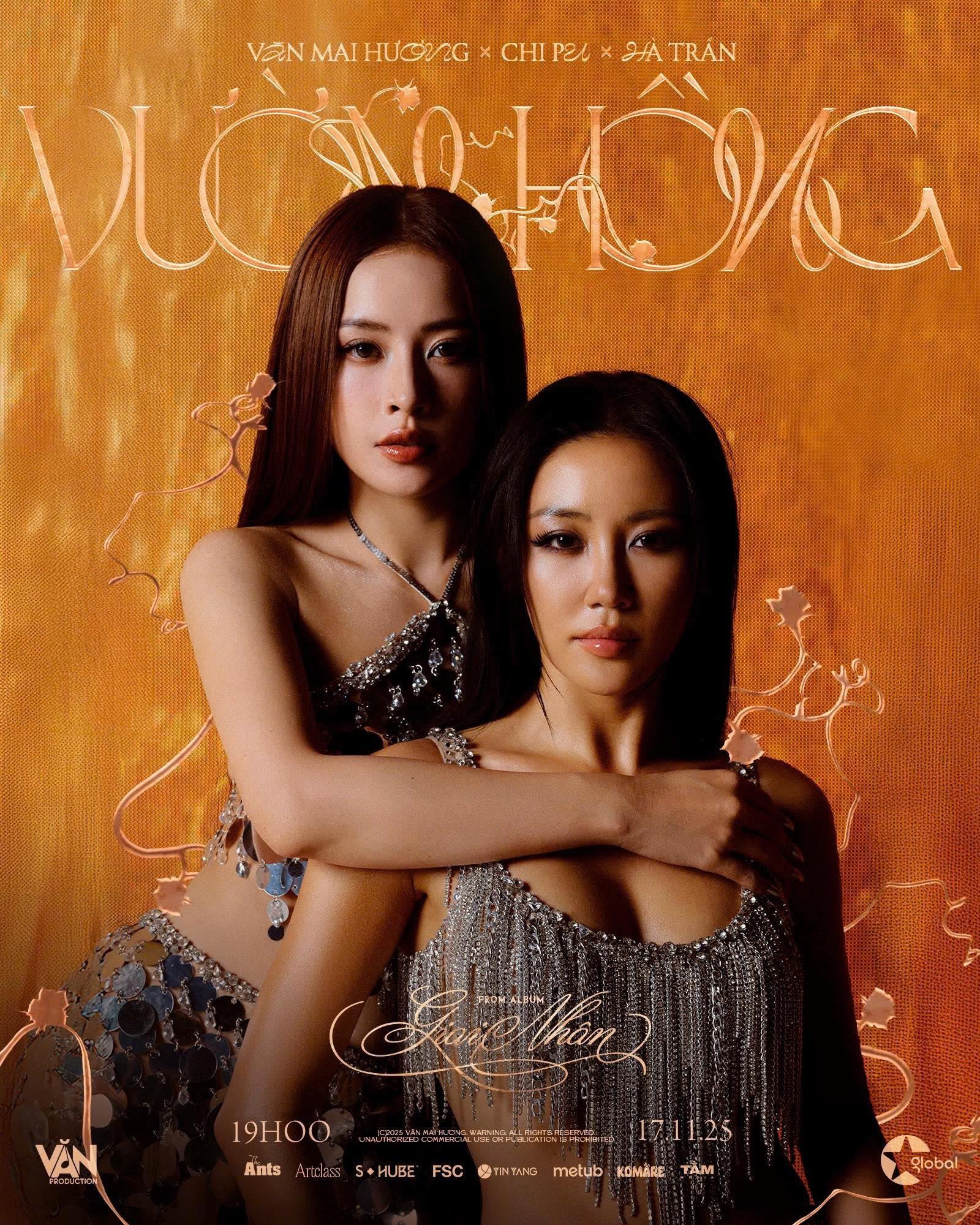 Văn Mai Hương và Chi Pu hóa giải ồn ào 5 năm bằng dự án 'Vườn hồng'