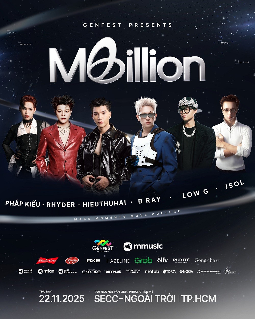 6 ngôi sao hàng đầu Vpop đổ bộ 'GENfest Presents Mbillion', mô hình mini-concert Việt tiên phong tạo dấu ấn