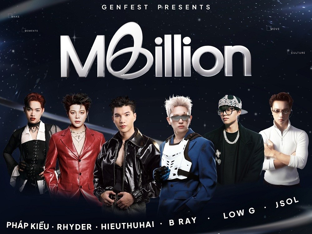 6 ngôi sao hàng đầu Vpop đổ bộ 'GENfest Presents Mbillion', mô hình mini-concert Việt tiên phong tạo dấu ấn