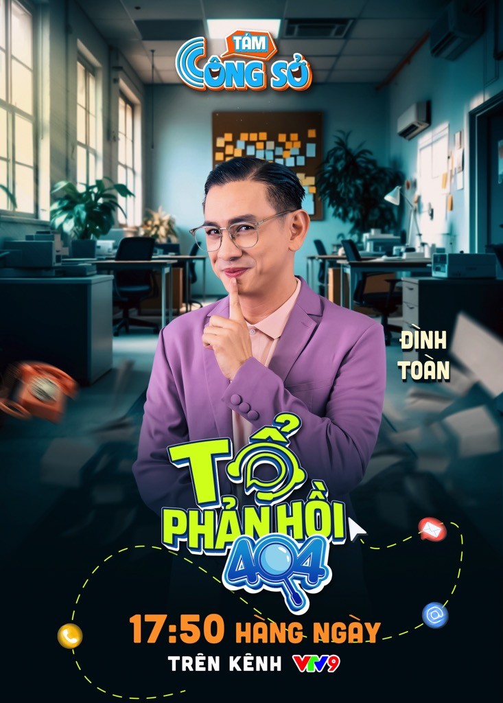 Nghệ sĩ Đình Toàn hóa nhân viên thử việc lâu năm trong 'Tám công sở - Tổ phản hồi 404'