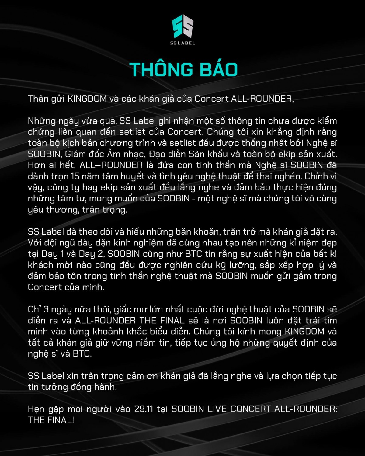 Vì sao fan SOOBIN Hoàng Sơn 'dậy sóng' trước thềm concert 'ALL-ROUNDER' Day 3?