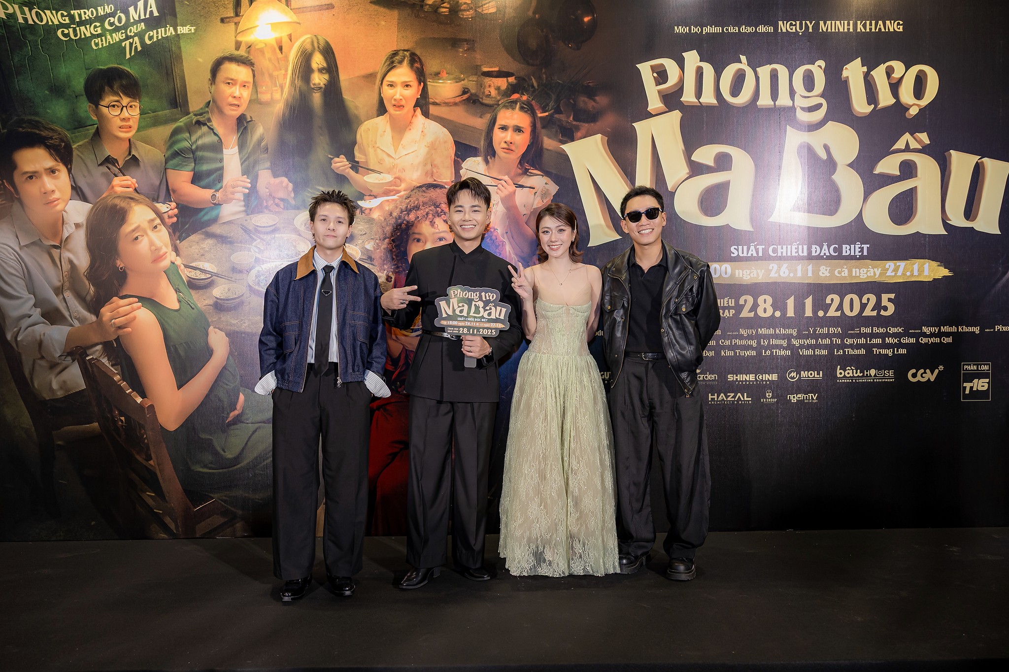 'Ma bầu' thật xuất hiện khiến dàn khách mời 'đứng tim' tại sự kiện ra mắt 'Phòng trọ ma bầu'