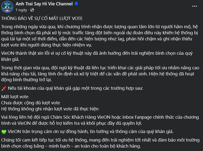 Tranh cãi về sự cố bình chọn, NSX 'Anh Trai Say Hi' nói gì?