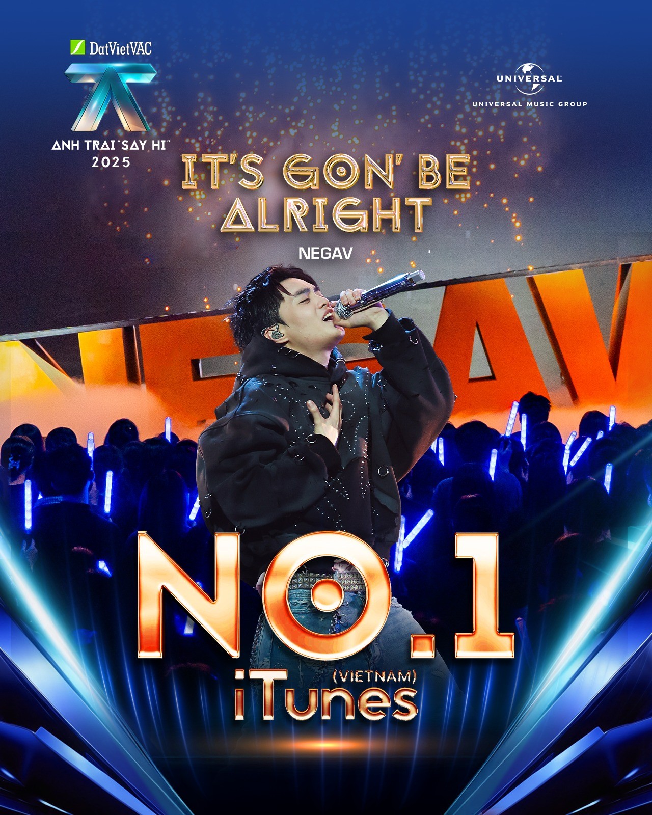 'Anh trai 'Say Hi' 2025': Anh trai buitruonglinh, Negav 'thống trị' đường đua nhạc số với chuỗi thành tích #1