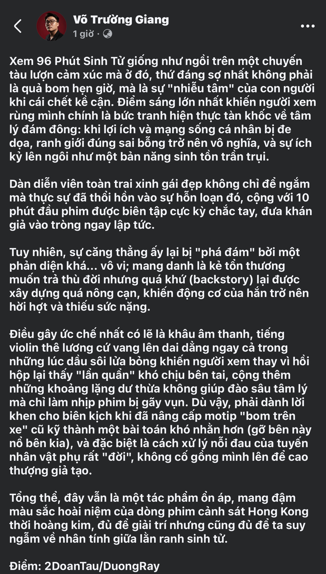 '96 phút sinh tử': Xứng đáng siêu phẩm Top 1 phòng vé 2025, xem mà 'đau tim' đến từng giây
