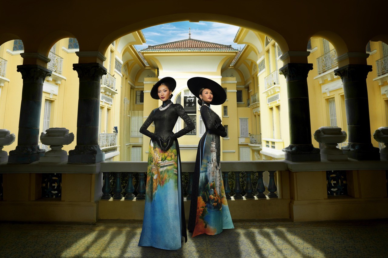 Top 2 'Miss Cosmo 2024' khoe sắc trong tà áo dài, quảng bá văn hóa Việt trước thềm khép lại nhiệm kỳ rực rỡ