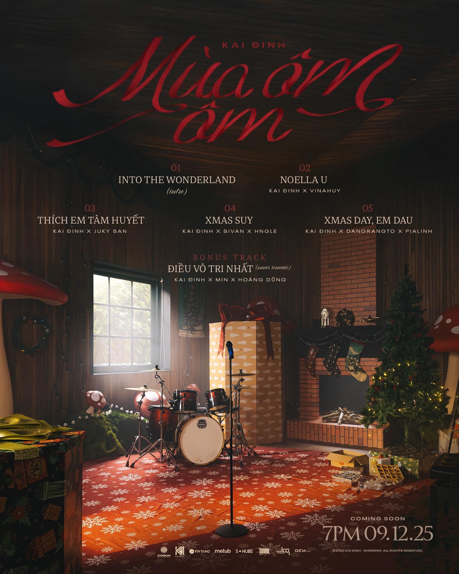 Kai Đinh rủ Min, Hoàng Dũng, Dangrangto, Juky San… ra nhạc Giáng sinh siêu đáng yêu