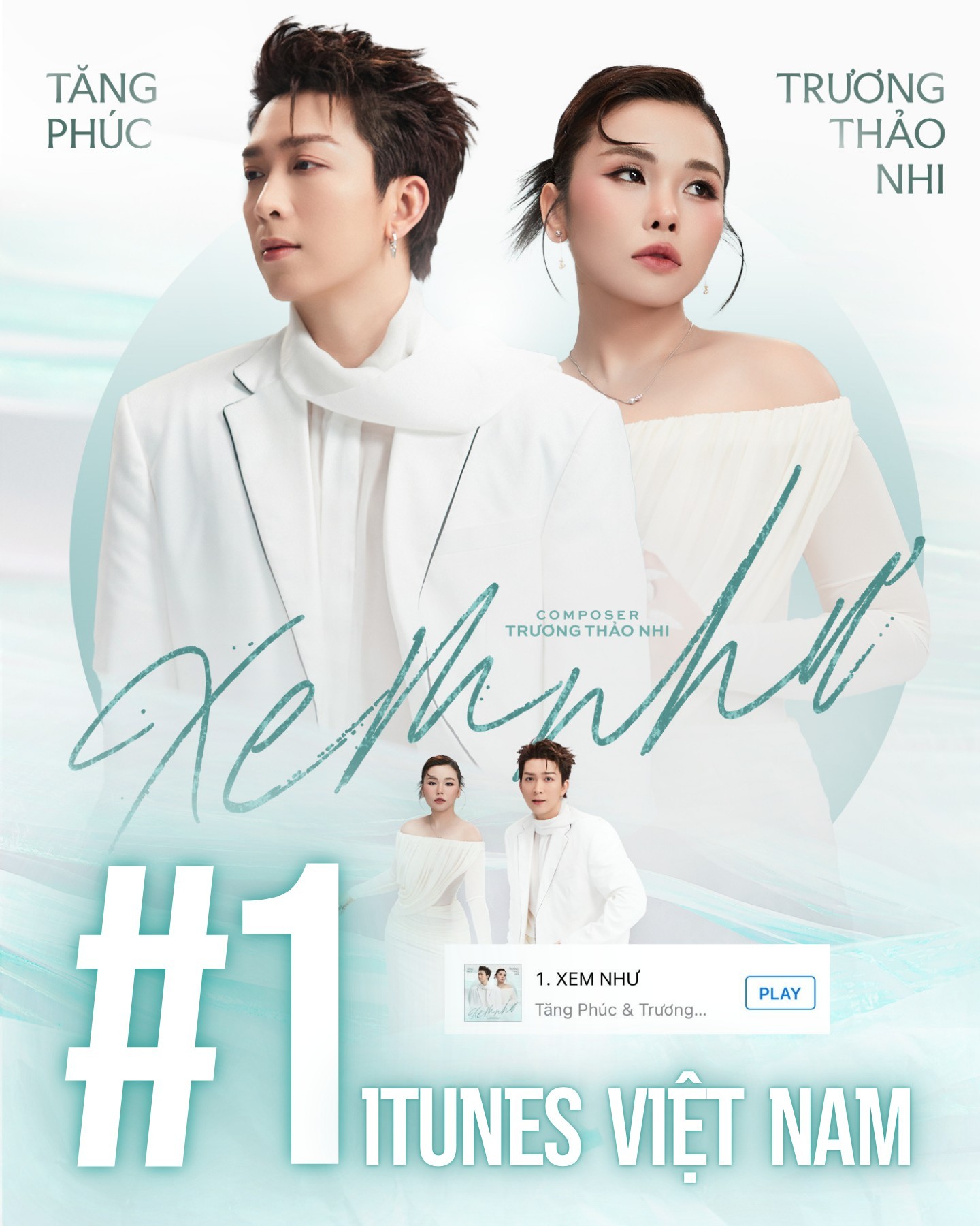 Vừa chiến thắng giải thưởng lớn, Tăng Phúc 'tái hợp' với Trương Thảo Nhi ra MV lập thành tích đáng nể