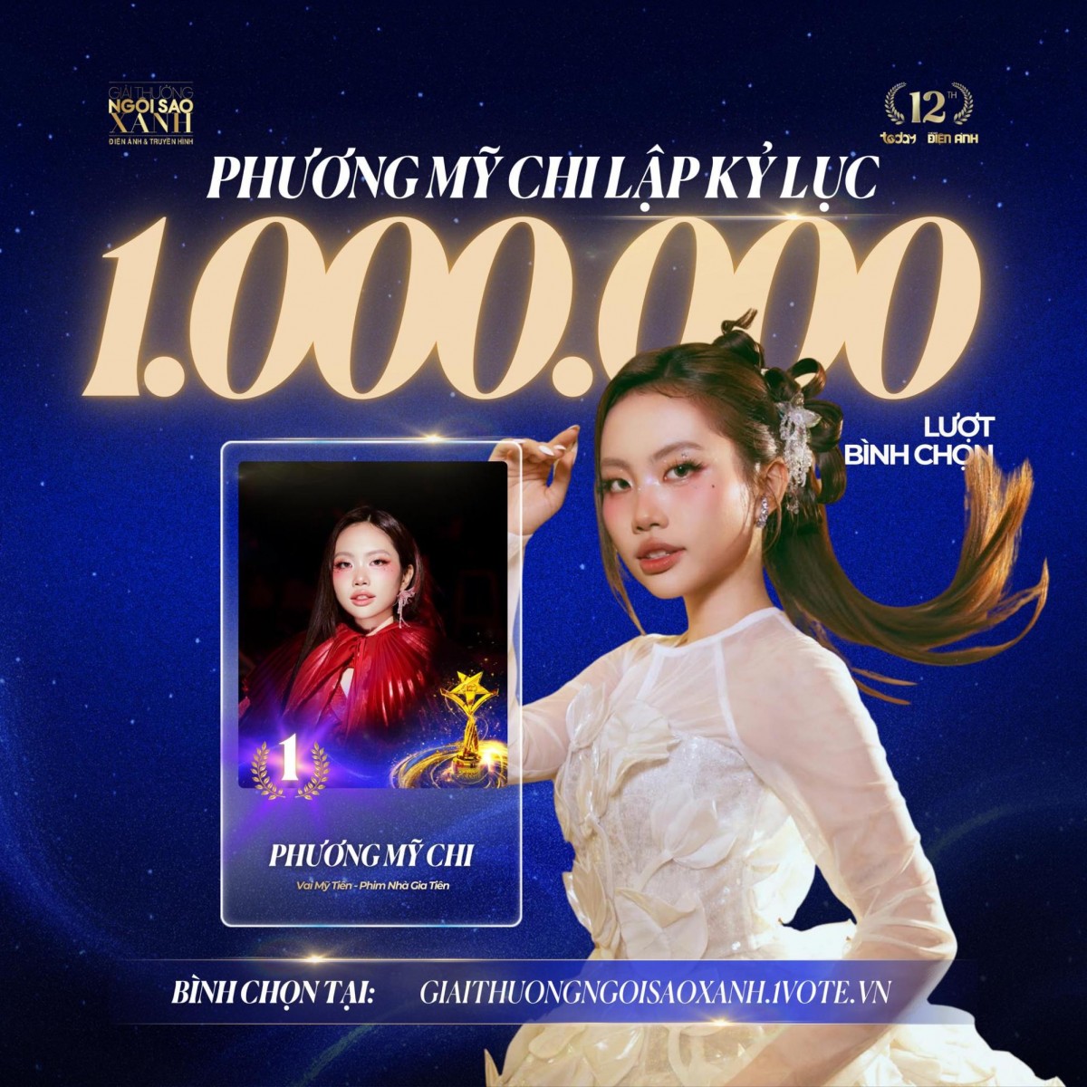 Ngôi Sao Xanh 2025 bùng nổ tuần đầu vượt hơn 10 triệu lượt vote, Top 10 cặp đôi được yêu thích nhất chính thức vào đường đua