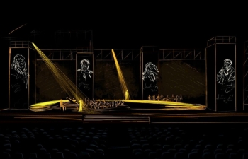 Sân khấu 'Về đây bốn cánh chim trời' – Khi không gian hóa thành bầu trời ký ức