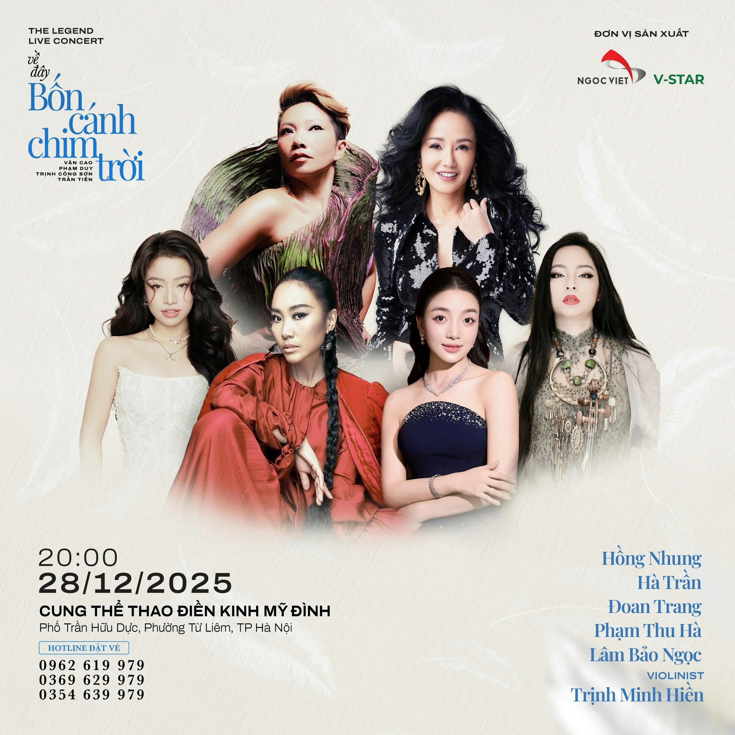 'Về đây bốn cánh chim trời': Cuộc hội tụ hiếm có của những giọng ca hàng đầu nhạc Việt