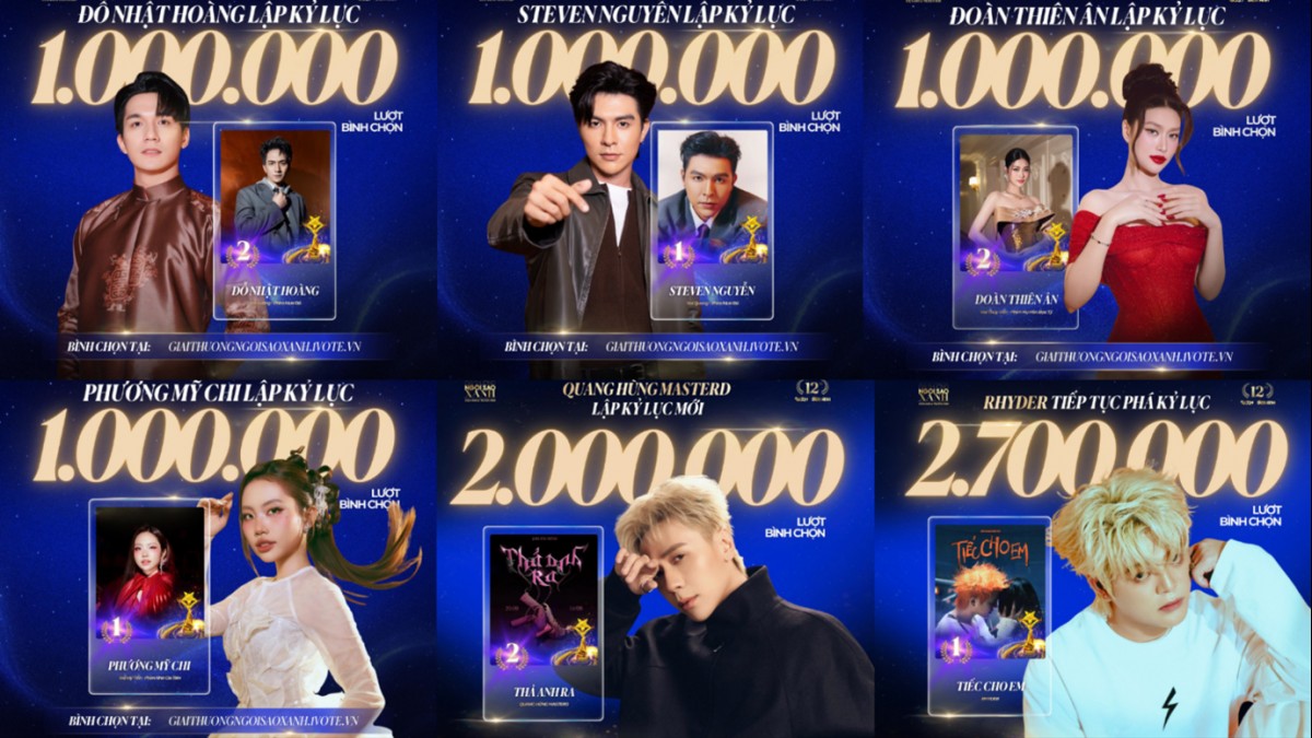 Ngôi Sao Xanh 2025: Cuộc đua bình chọn bước vào giai đoạn tăng tốc, nhiều gương mặt tạo cách biệt