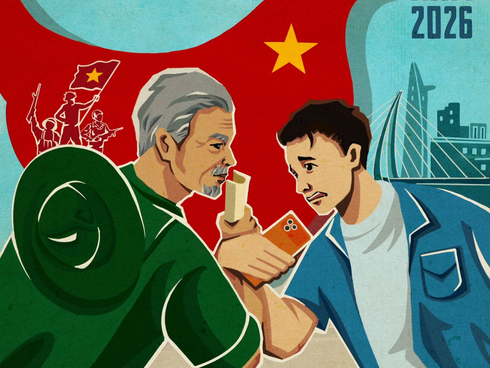 Huỳnh Lập giới thiệu phim điện ảnh 'Nghỉ hè sợ nghỉ hưu' qua First-look Poster lấy cảm hứng từ tranh cổ động