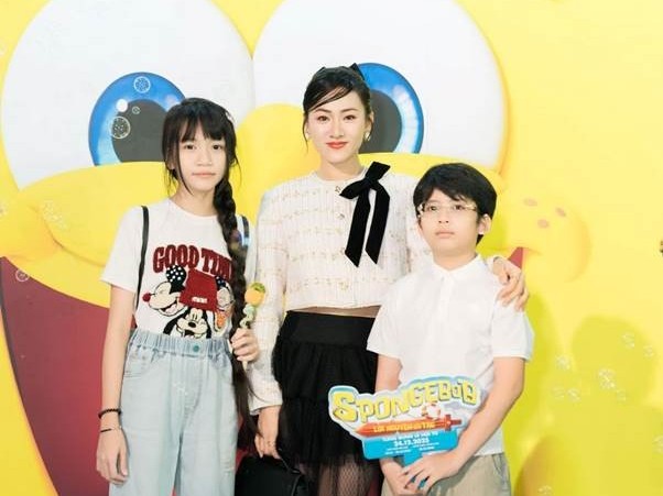 Sao Việt đổ bộ ra mắt phim 'Spongebob: Lời nguyền hải tặc', Quách Ngọc Tuyên, Trúc Mây cùng dàn diễn viên nhí hội ngộ
