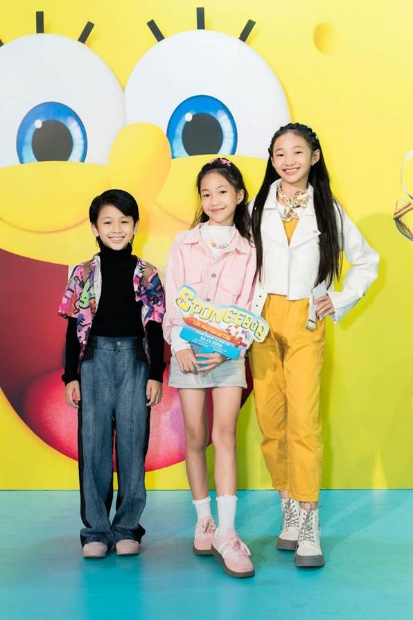 Sao Việt đổ bộ ra mắt phim 'Spongebob: Lời nguyền hải tặc', Quách Ngọc Tuyên, Trúc Mây cùng dàn diễn viên nhí hội ngộ
