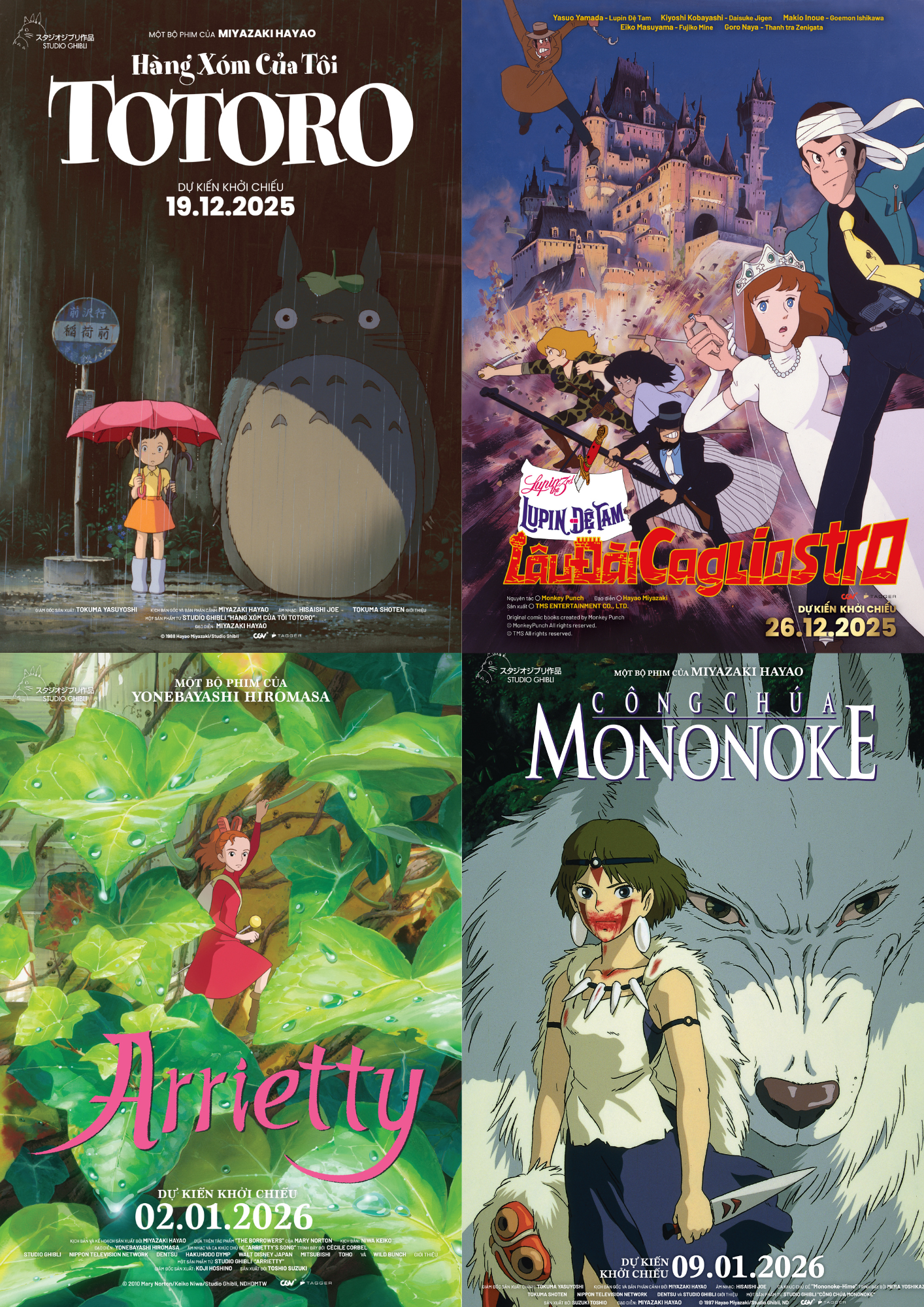 Lý do không thể bỏ lỡ loạt phim Studio Ghibli tại rạp Việt dịp cuối năm nay: Chuyến tàu điện ảnh trở về ký ức tuổi thơ tuyệt đẹp