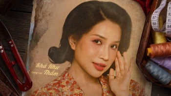 Khả Như và tạo hình hoài cổ gây tò mò trong dự án tâm huyết của Thu Trang