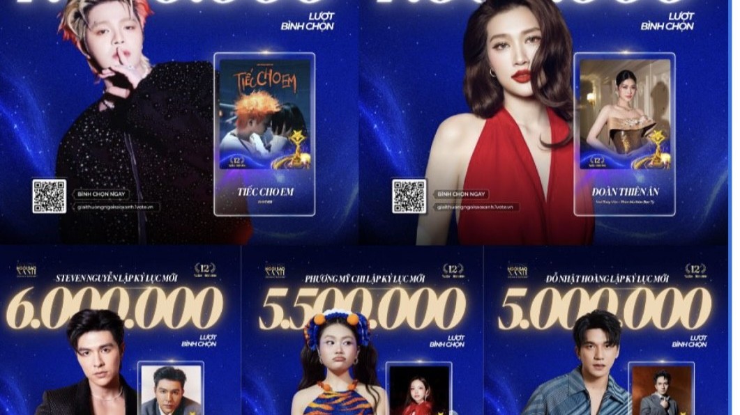 Ngôi Sao Xanh 2025: Cuộc đua bình chọn bước vào chặng nước rút, nhiều hạng mục liên tục đổi ngôi