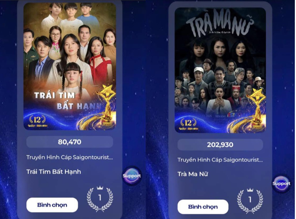 Ngôi Sao Xanh 2025: Cuộc đua bình chọn bước vào chặng nước rút, nhiều hạng mục liên tục đổi ngôi