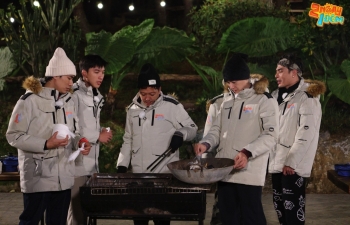 '2 ngày 1 đêm - Chuyện chưa kể': Kiều Minh Tuấn 'làm xiếc' với mẹ già Trường Giang, Cris Phan rủ Dương Lâm 'Sơn đông mãi võ'