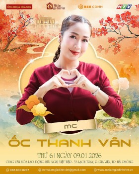 NSƯT Ốc Thanh Vân, Minh Dự lần đầu đảm nhận vai trò MC dẫn dắt chương trình 'Mái ấm gia đình Việt' tại Hải Phòng