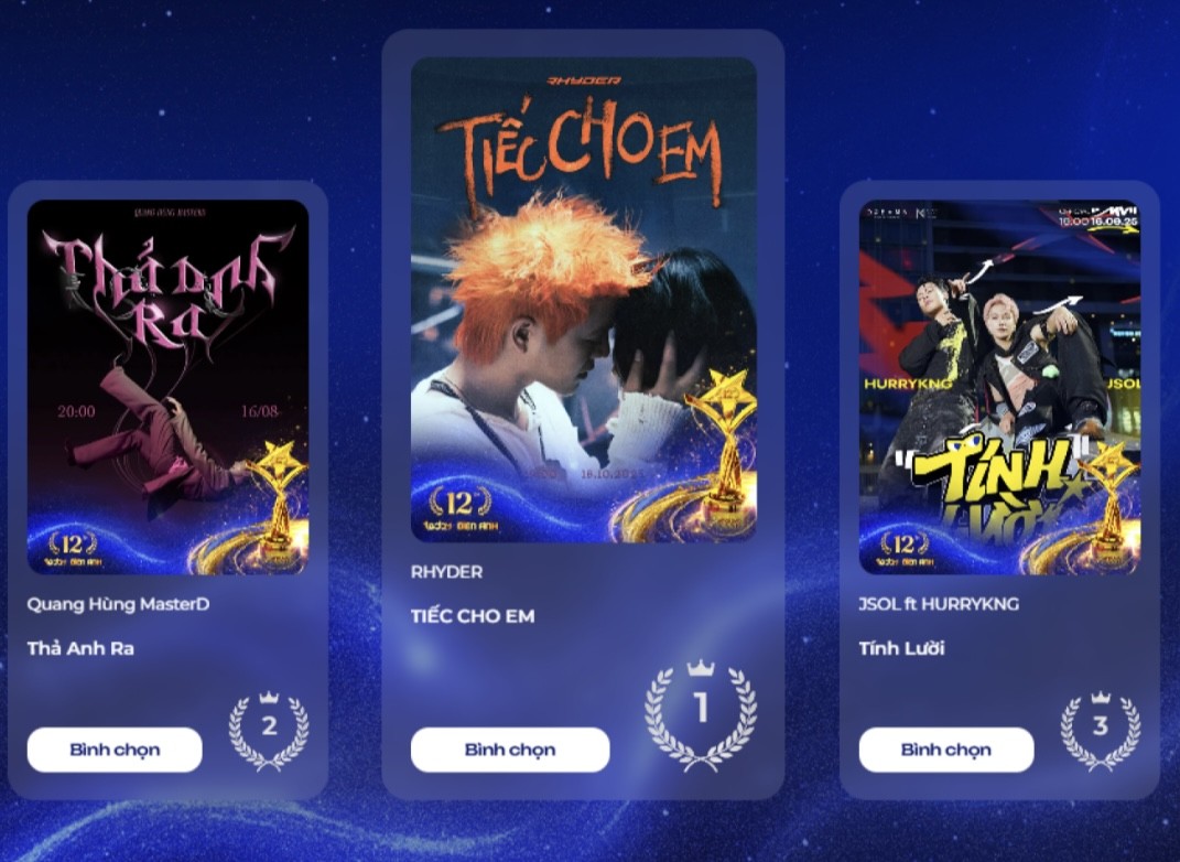 Top 3 các hạng mục do khán giả bình chọn đã dần hé lộ, kết quả Ngôi Sao Xanh 2025 liệu có dễ đoán?