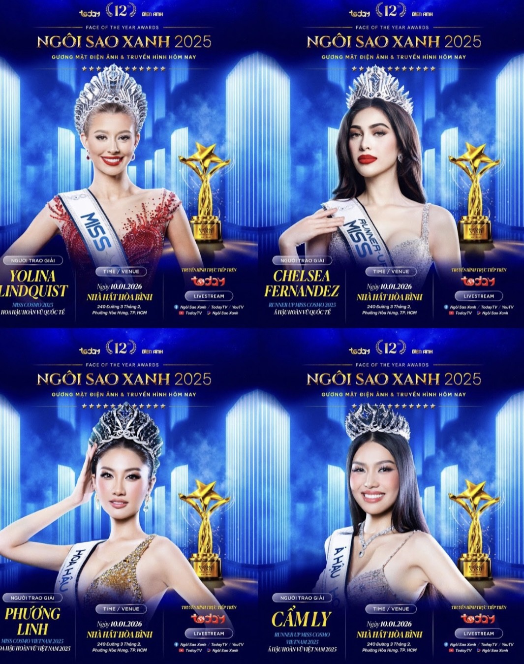 Top 3 các hạng mục do khán giả bình chọn đã dần hé lộ, kết quả Ngôi Sao Xanh 2025 liệu có dễ đoán?