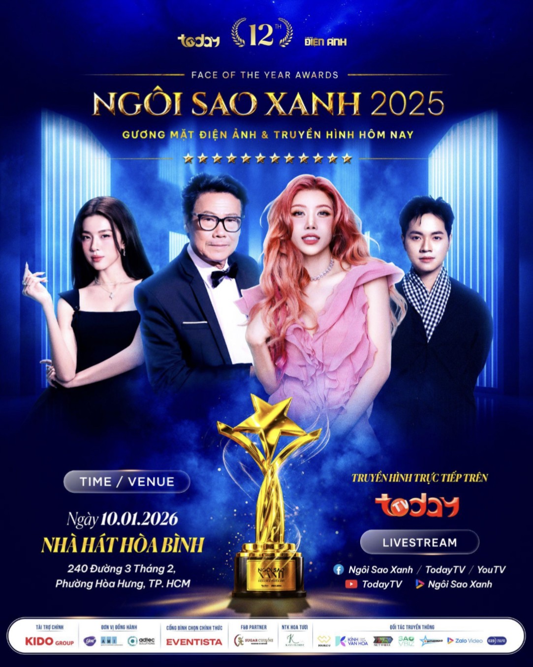 Lễ trao giải Ngôi Sao Xanh 2025 trước giờ G: Không khí háo hức lan tỏa tại Nhà hát Hòa Bình