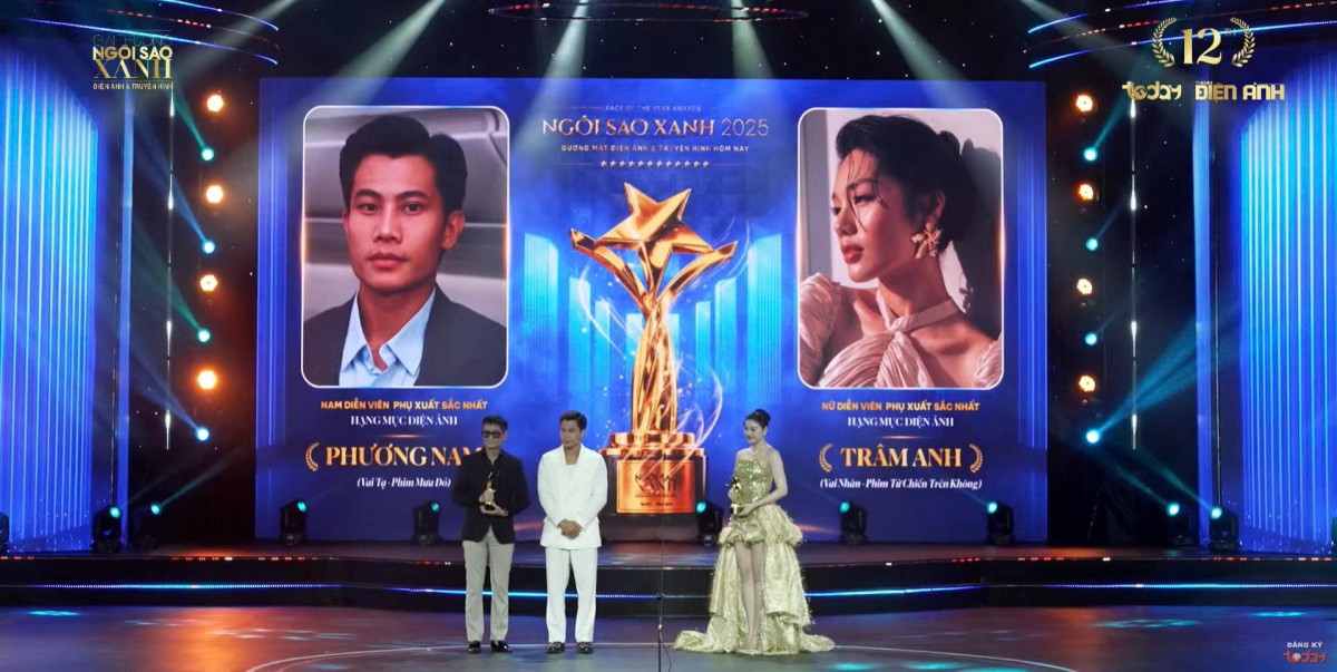 Live: Lễ trao giải Ngôi sao xanh lần thứ 12 - Giải thưởng Gương mặt Điện ảnh - Truyền hình hôm nay