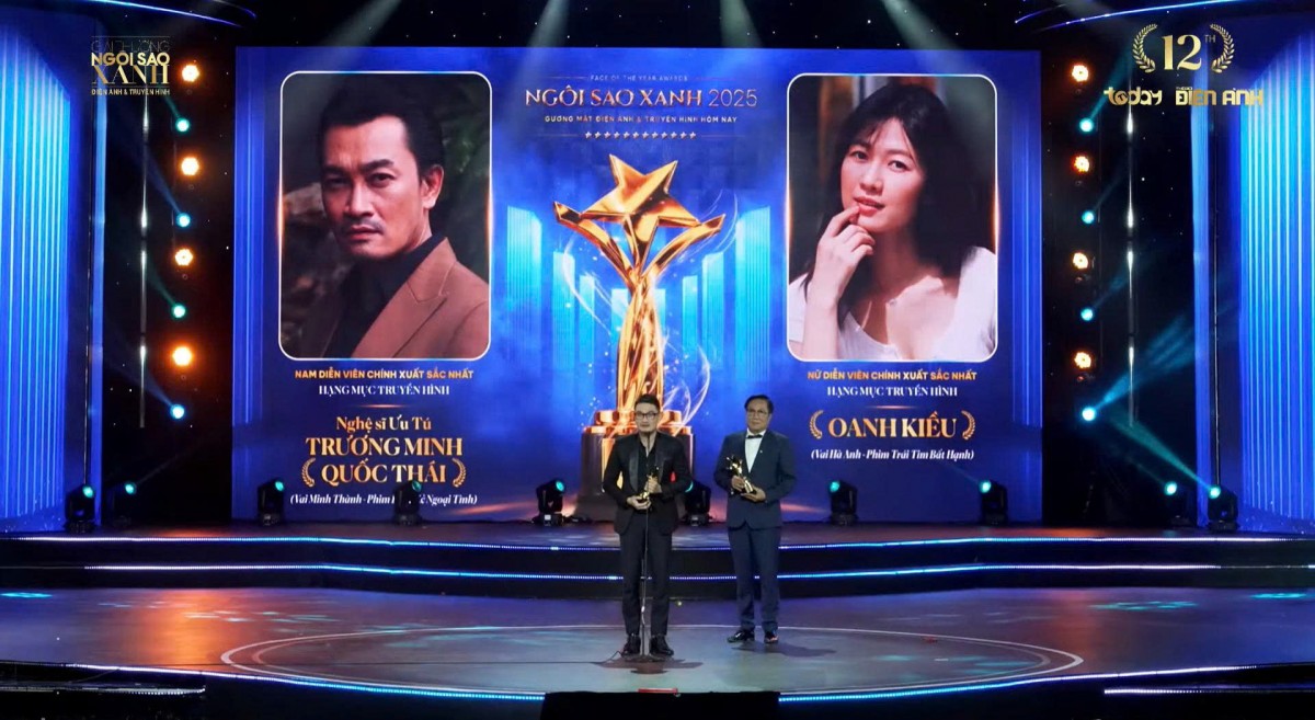 Live: Lễ trao giải Ngôi sao xanh lần thứ 12 - Giải thưởng Gương mặt Điện ảnh - Truyền hình hôm nay