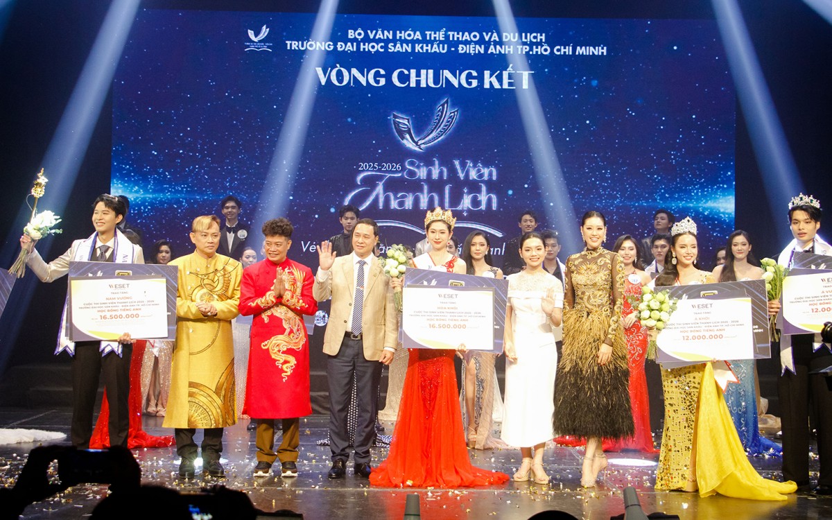 Kết quả cuộc thi Sinh viên Thanh lịch 2025 – 2026 Trường Đại học Sân khấu – Điện ảnh TP. Hồ Chí Minh: Khi sân khấu trở thành lớp học lớn của bản lĩnh