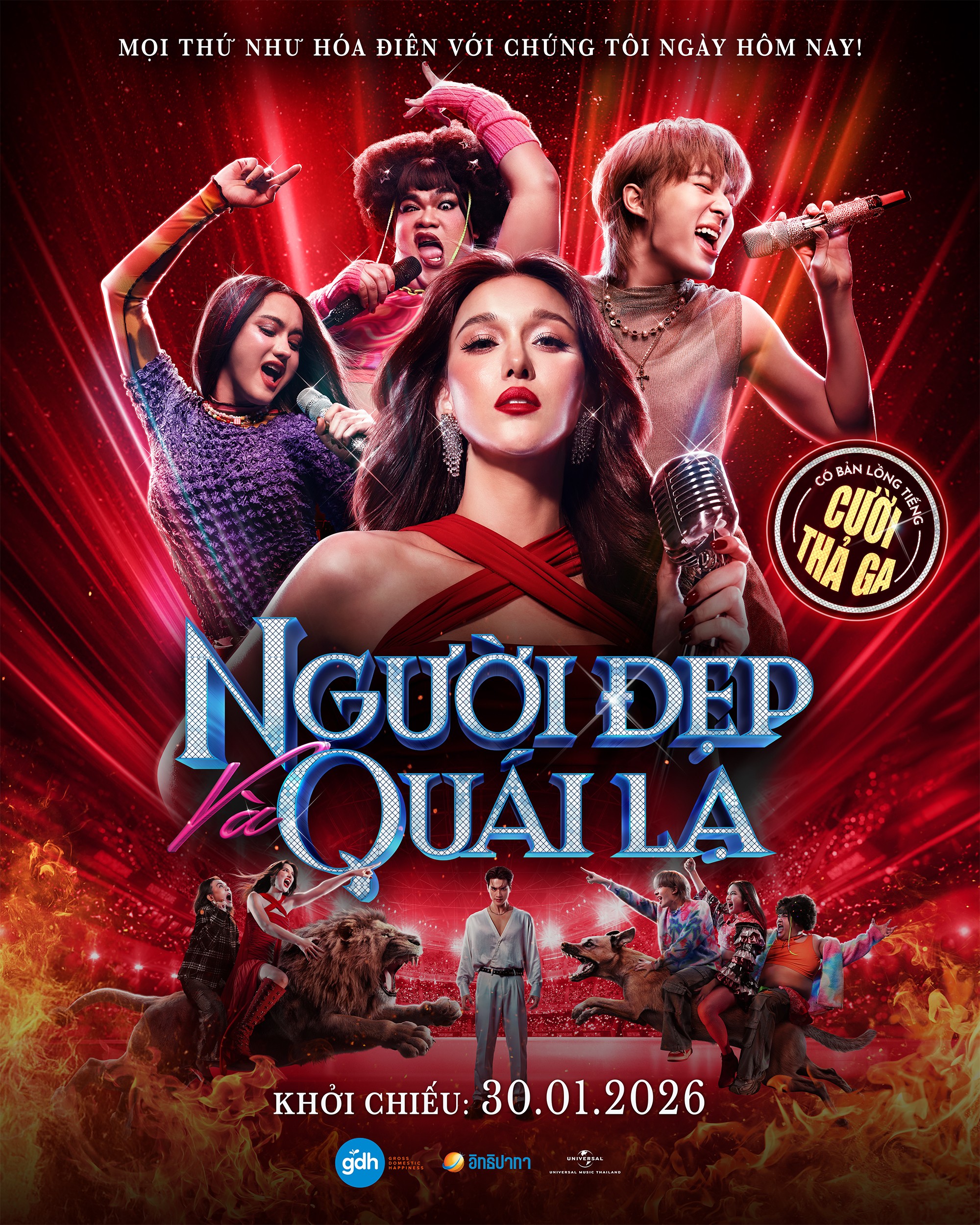 'Người đẹp và quái lạ': Phim hài quy tụ dàn sao Thái Lan, có cả nam thần boylove NuNew và Keng Harit