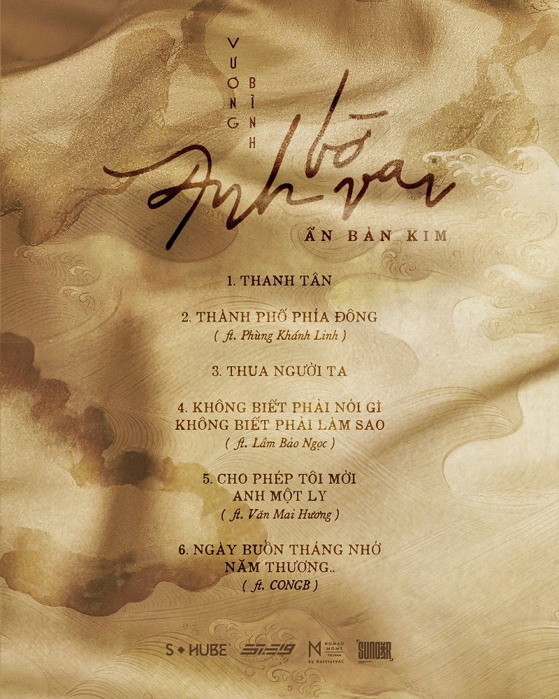 Vương Bình tung album Ấn bản Kim kết hợp những giọng ca khủng: Văn Mai Hương, Phùng Khánh Linh, Lâm Bảo Ngọc…