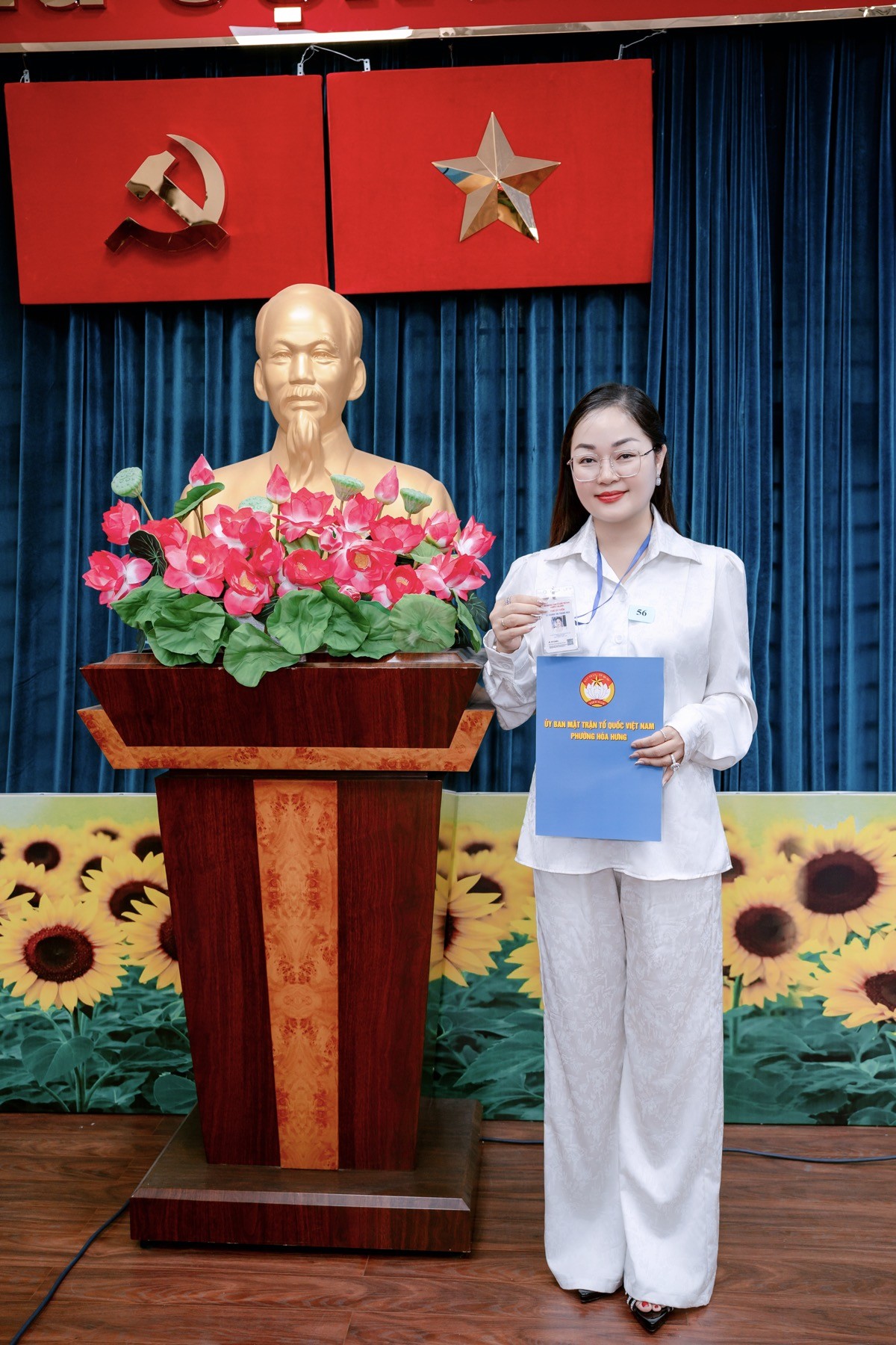 Hoa hậu Hoàng Thanh Nga vinh dự được công nhận là Ủy viên UBMTTQ Việt Nam phường Hòa Hưng nhiệm kỳ 2025 - 2030