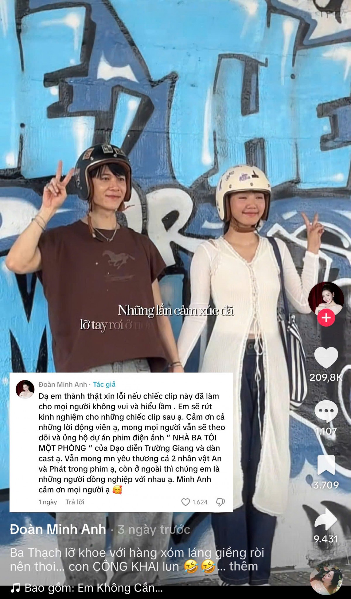 Minh Anh gây tranh cãi vì với Anh Tú Atus, Diệu Nhi lên tiếng