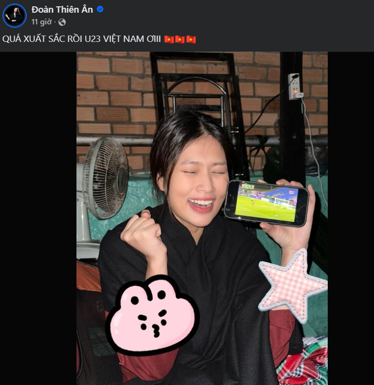 Dàn sao Việt 'vỡ òa' trước chiến thắng của U23 Việt Nam