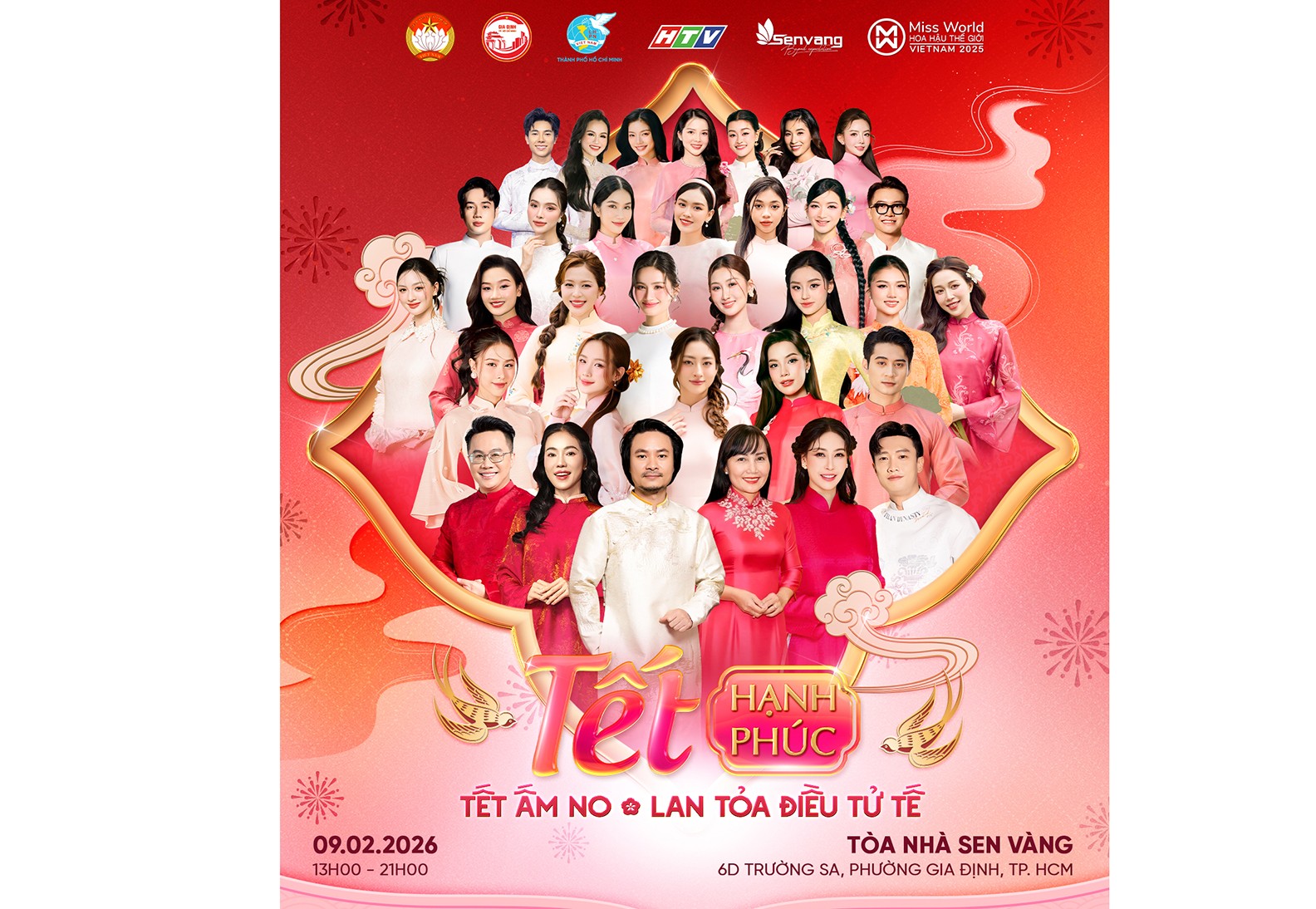 'Tết hạnh phúc' mùa 4: Dàn Hoa hậu trao 1.200 phần quà, phát vé xe miễn phí đưa người nghèo về quê đón Tết