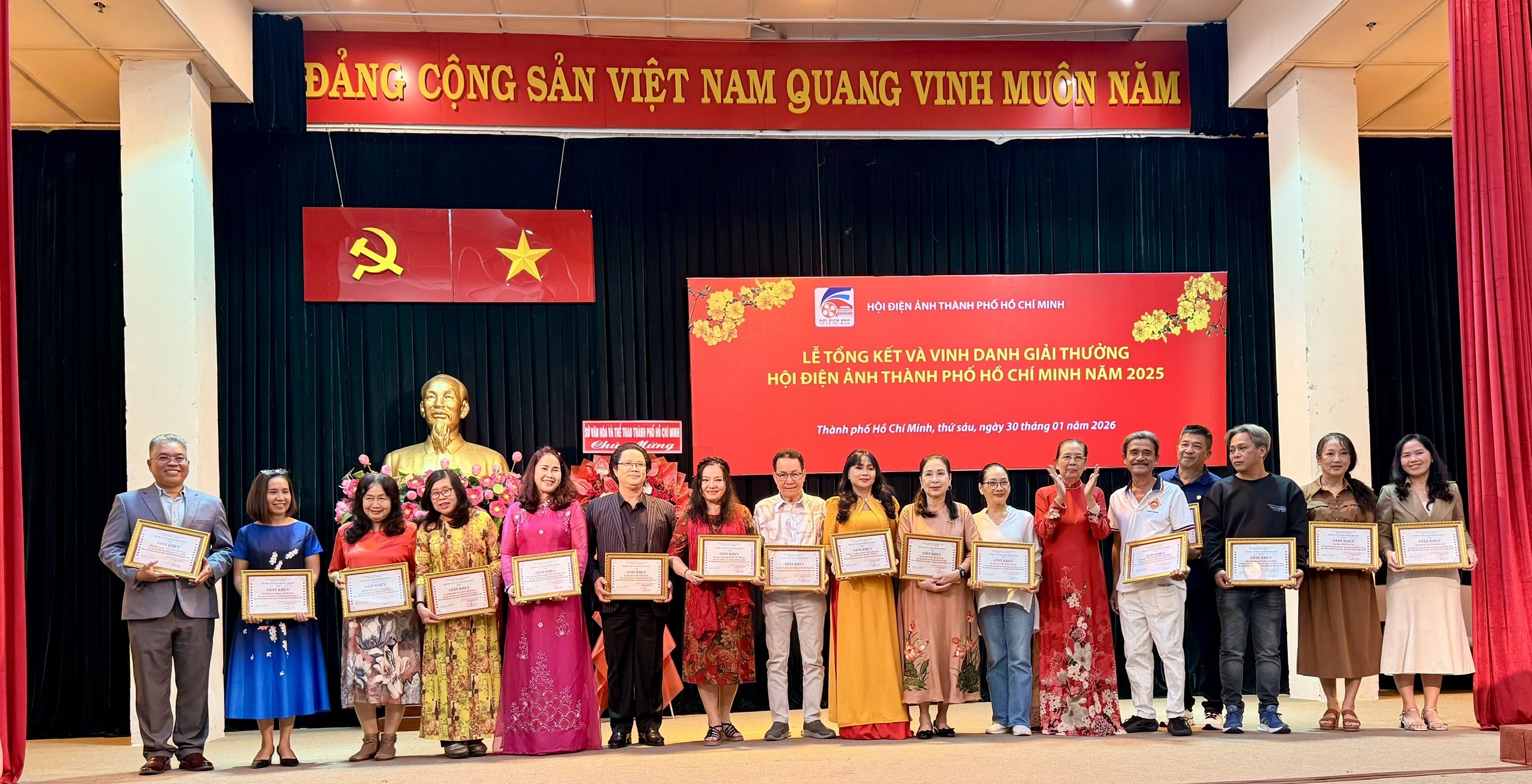 Hội Điện ảnh TP. HCM tổ chức tổng kết và vinh danh giải thưởng cho các tác phẩm, tập thể và cá nhân tiêu biểu năm 2025