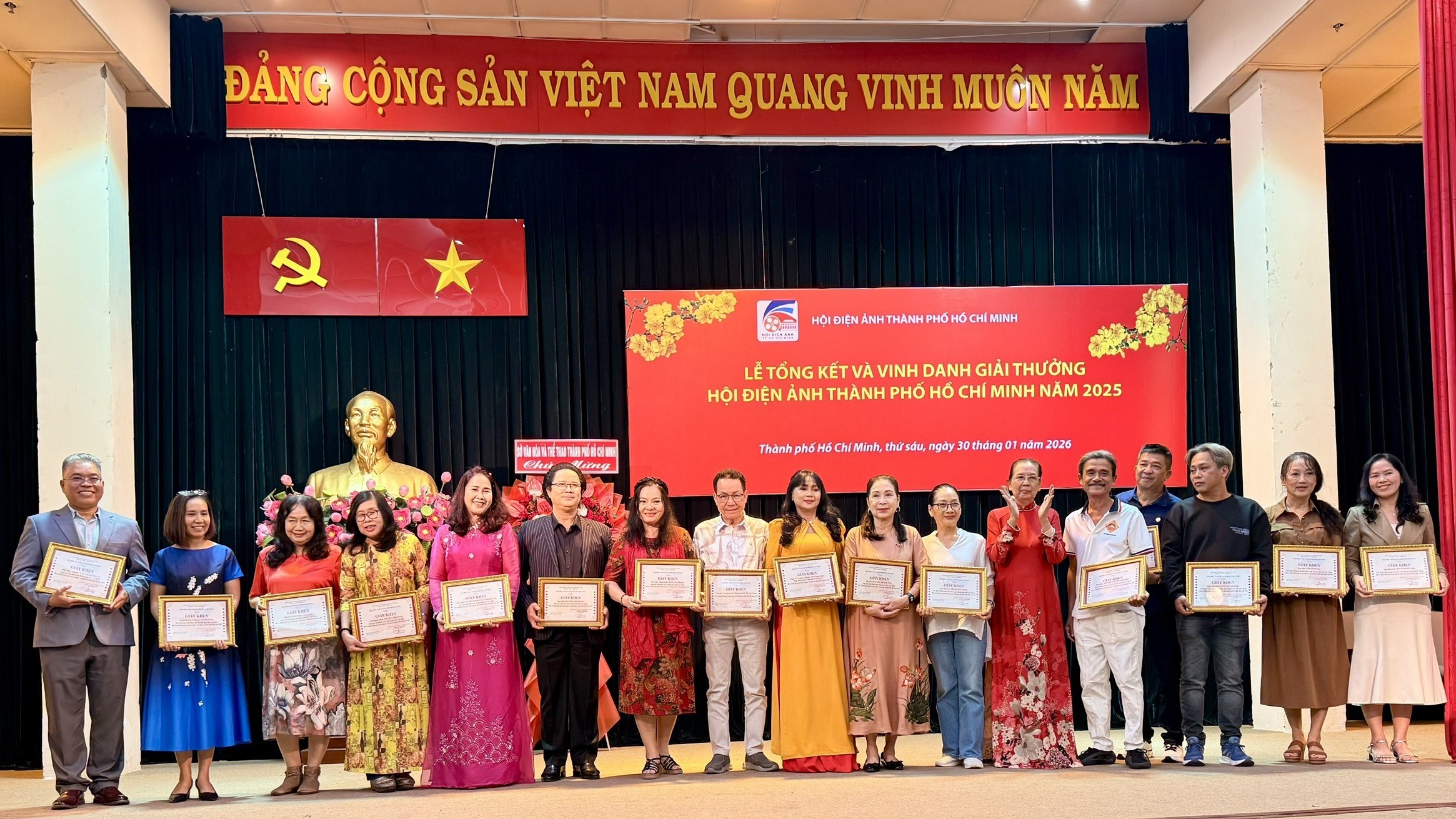 Hội Điện ảnh TP. HCM tổ chức tổng kết và vinh danh giải thưởng cho các tác phẩm, tập thể và cá nhân tiêu biểu năm 2025