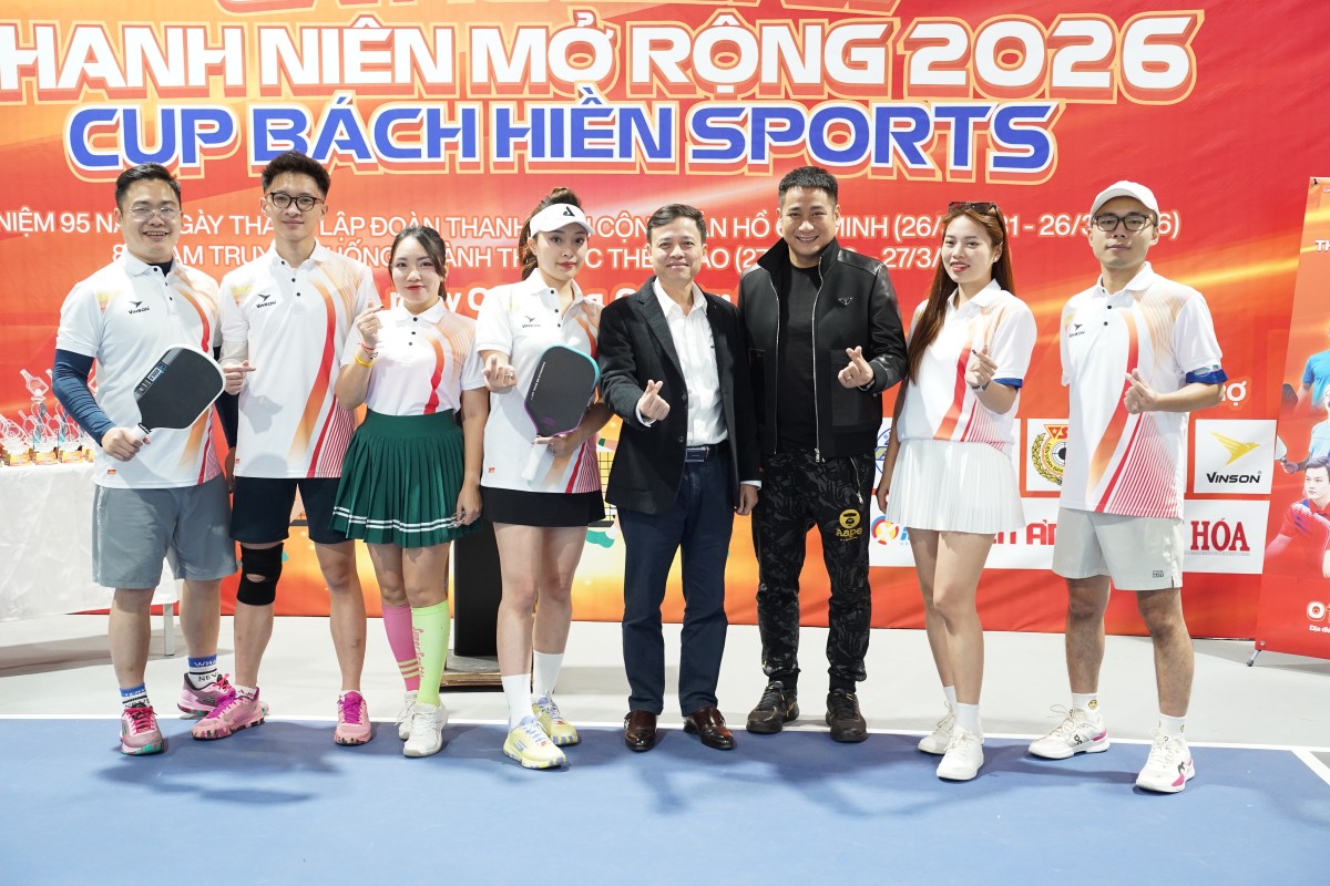 Giải Pickleball Thanh niên mở rộng 2026 – Cúp Bách Hiền Sports: Dấu ấn tinh thần tuổi trẻ