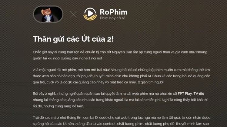 Nền tảng phim lậu lớn nhất chính thức ngừng hoạt động