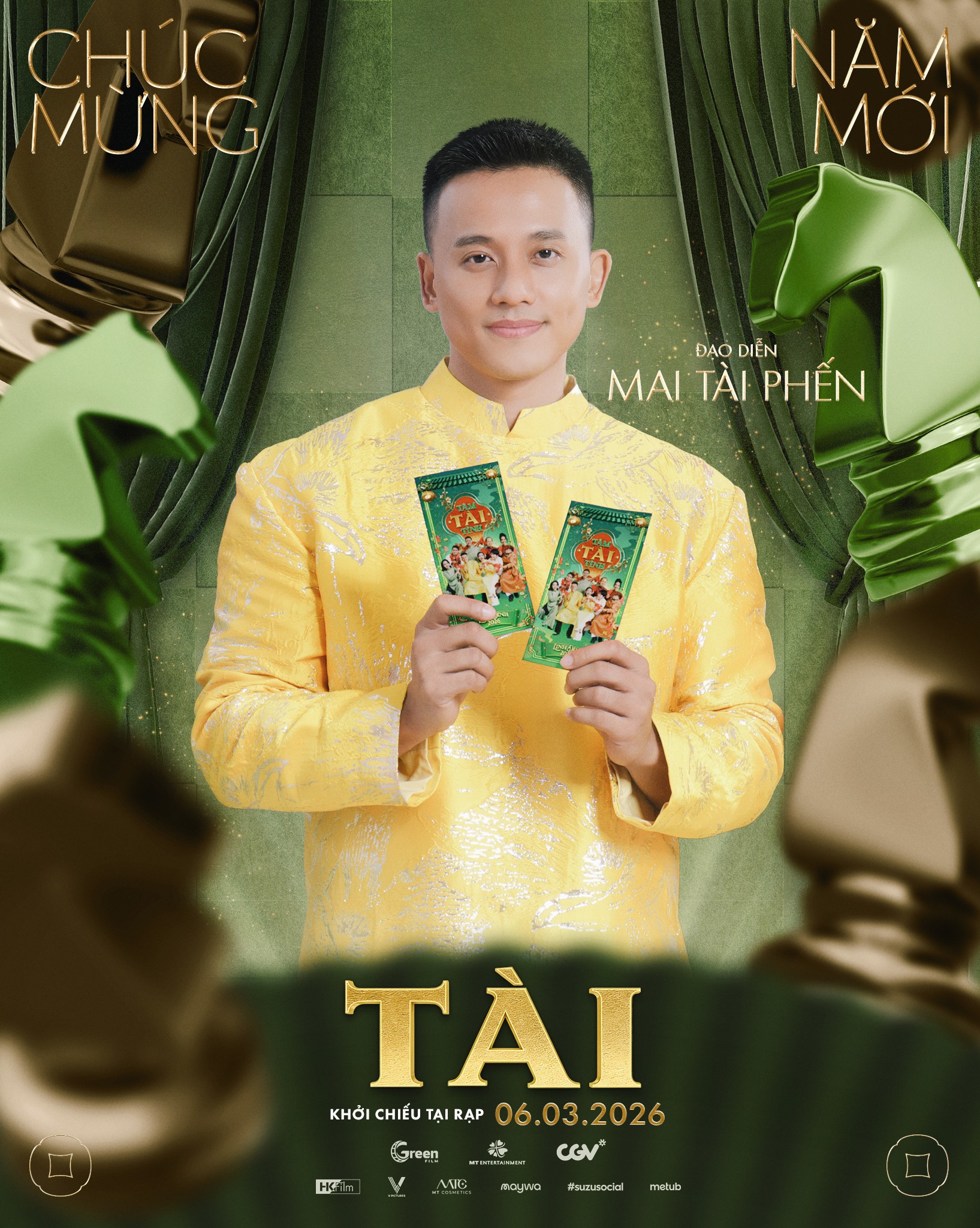 Mỹ Tâm, Mai Tài Phến cùng dàn cast phim 'Tài' đón Tết linh đình