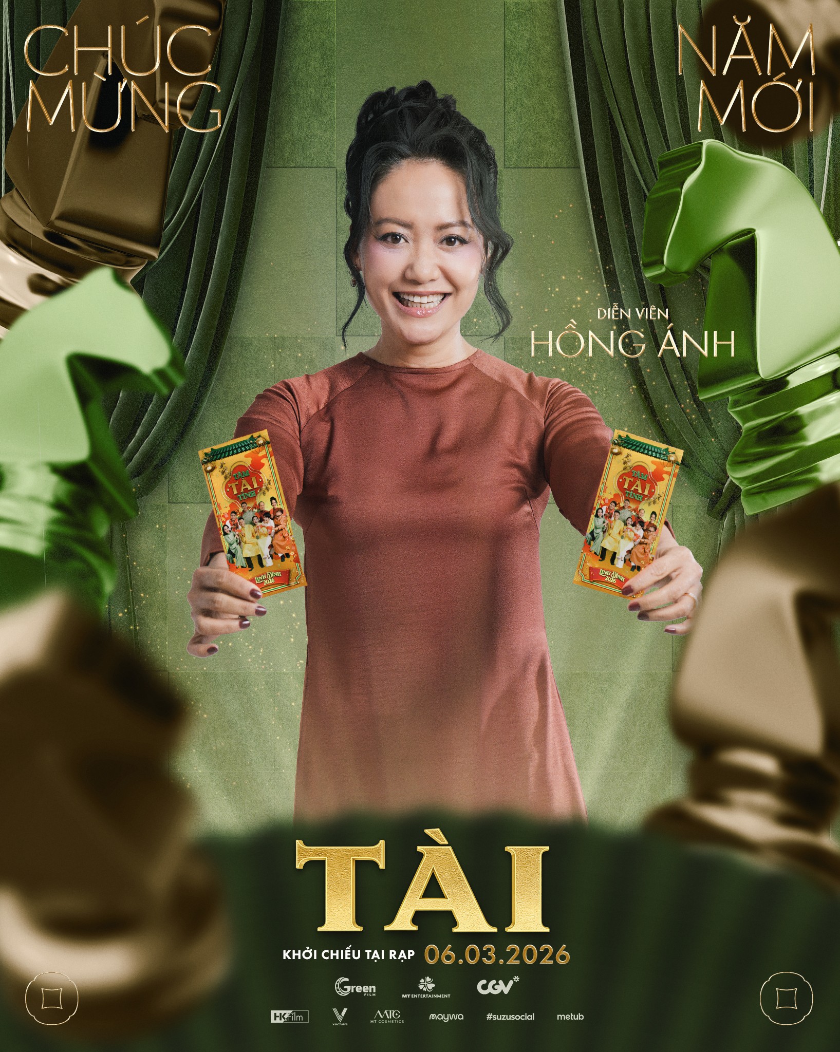 Mỹ Tâm, Mai Tài Phến cùng dàn cast phim 'Tài' đón Tết linh đình